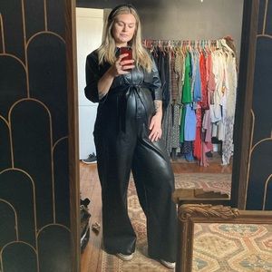 Cara Santana x Apt 9 faux leather boiler suit